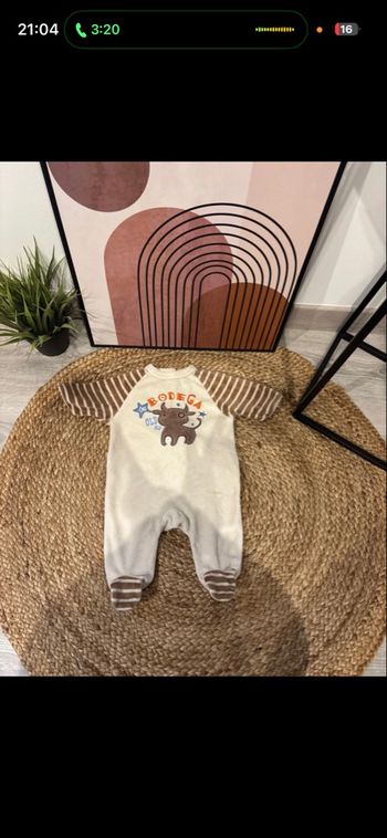 Pyjama bébé garçon taille 1 mois 