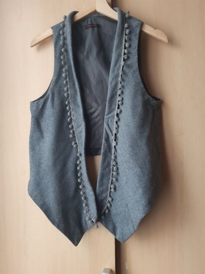 Boléro gris foncé Zinka
