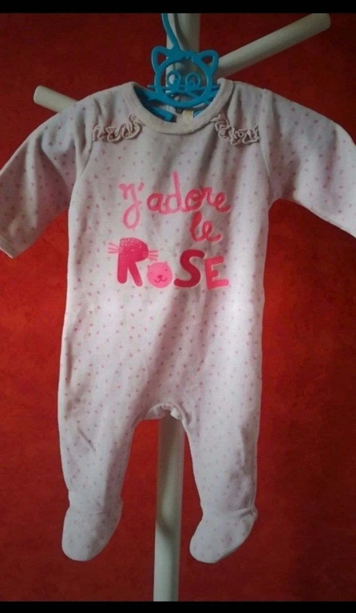 Pyjama velours rose