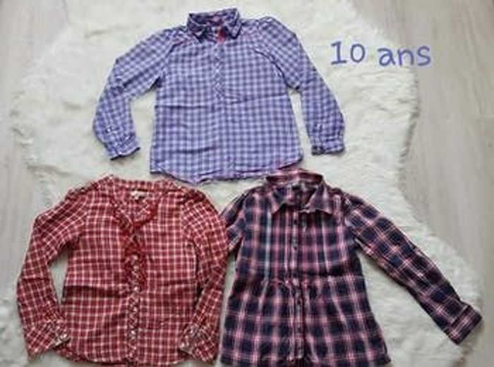 Chemises 10 ans lot