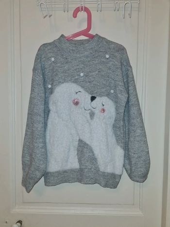 Pull gris Primark taille 10-11 ans