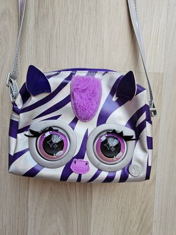 Purse pets zèbre argenté