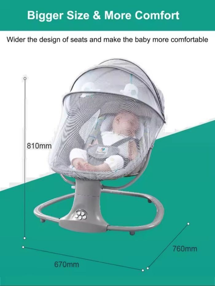 Balancoire électrique pour bébé jusqu'à 20kg - photo numéro 5