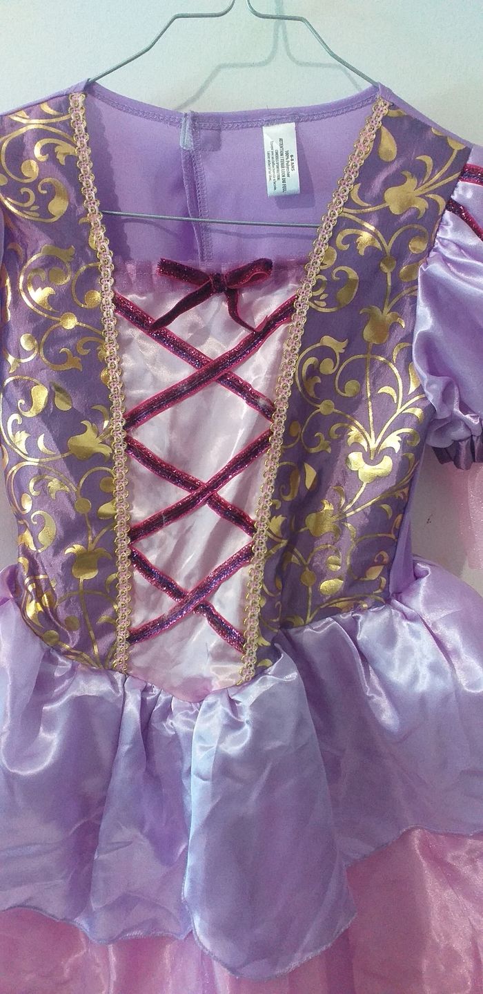 Déguisement Raiponce taille 6/ 8 ans - photo numéro 3