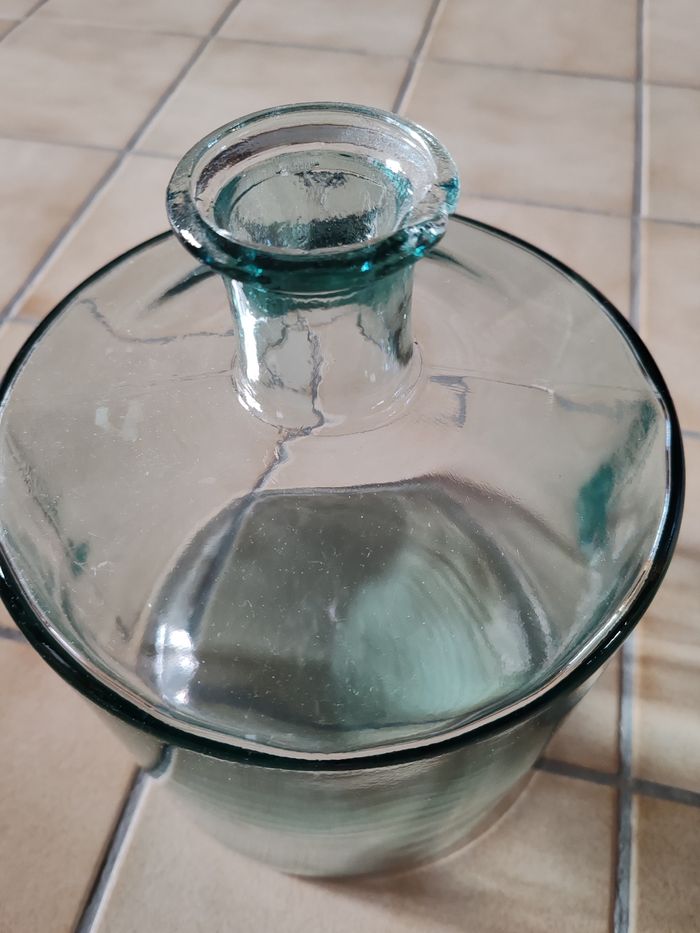 Dame Jeanne ou vase bouteille en verre - photo numéro 6