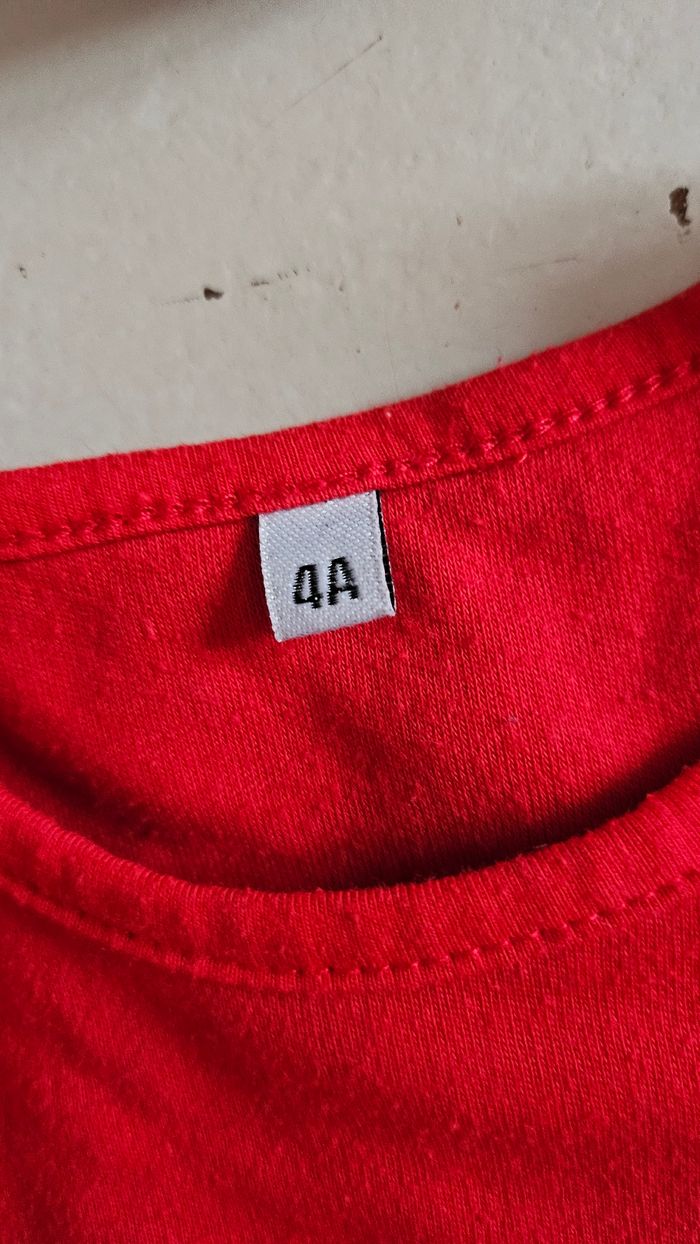 T-Shirt manche longue Rouge - photo numéro 2