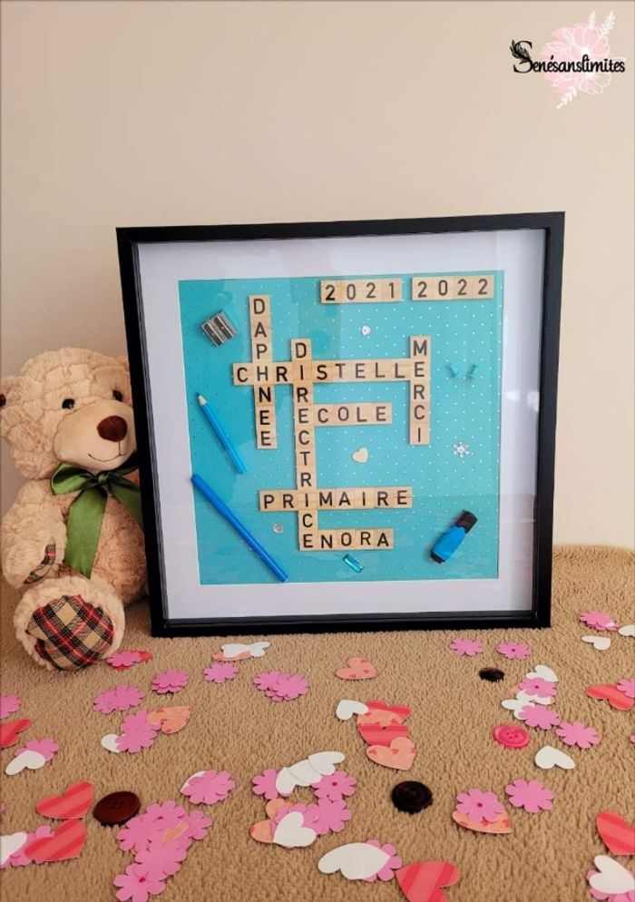 Cadre Scrabble fait main - photo numéro 2