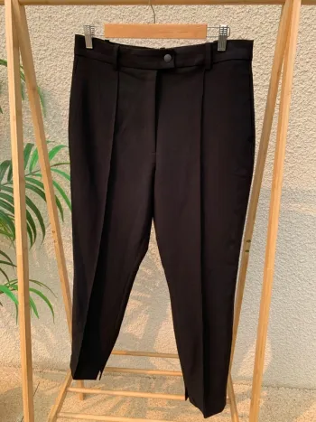 Pantalon droit h&m noir