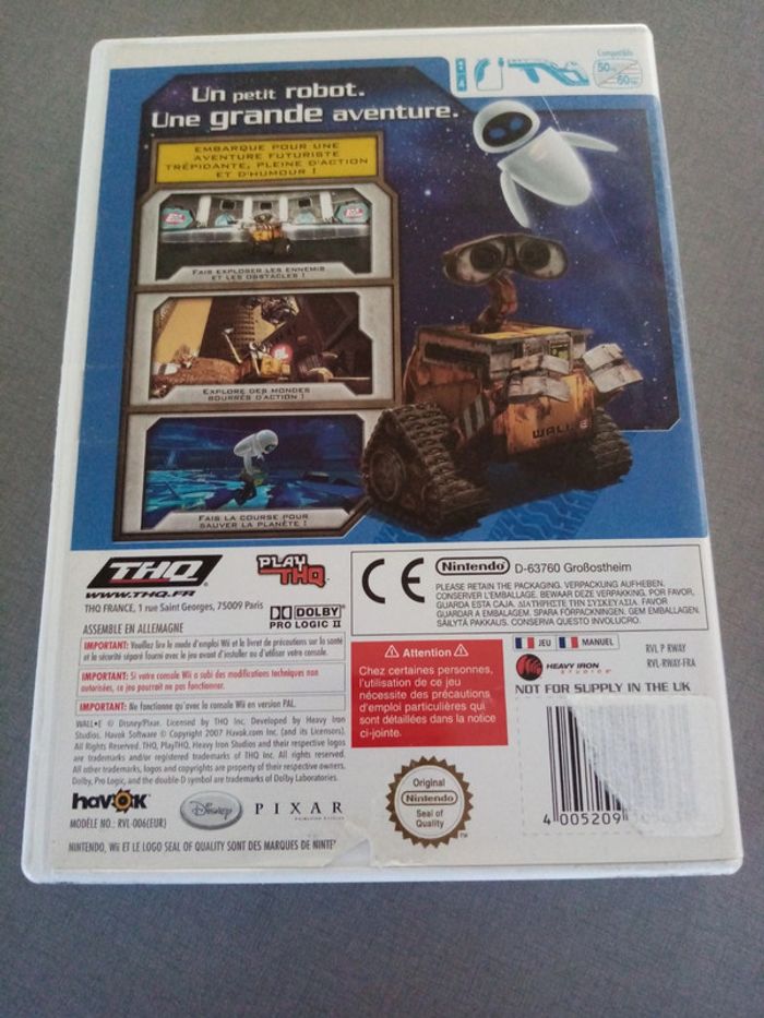 Jeu Nintendo Wii Wall E - photo numéro 2