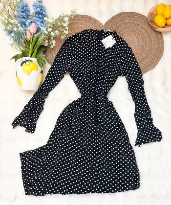 Robe longue à pois Zara taille S