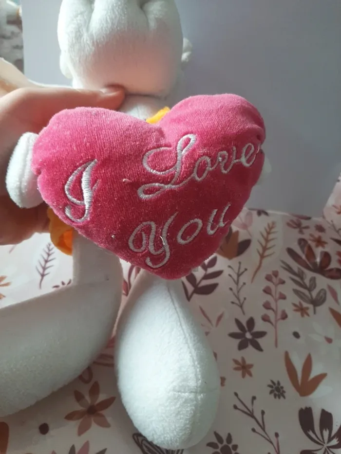 Peluche chien i love you - photo numéro 4