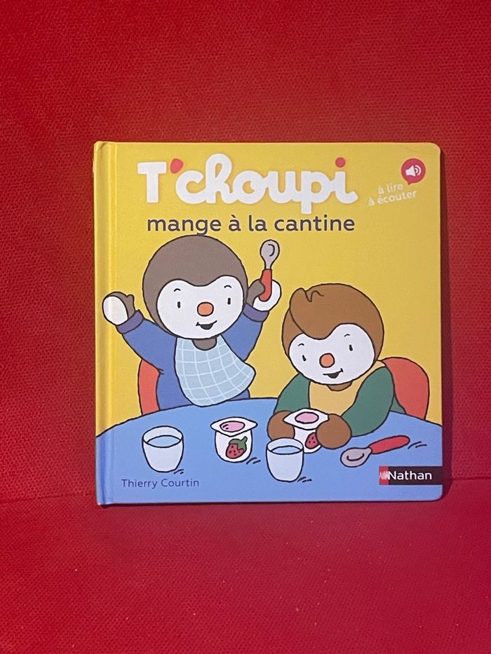 Livre Tchoupi mange à la cantine