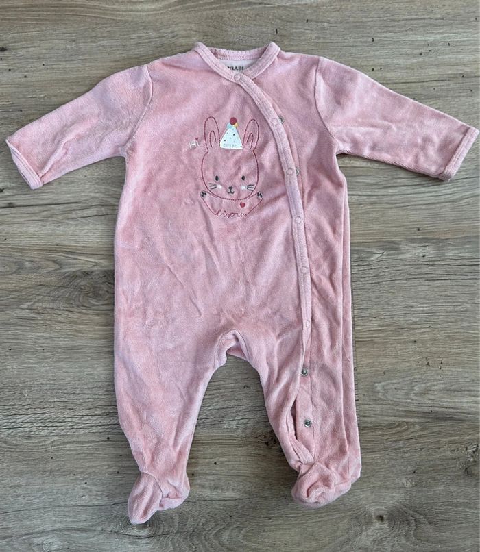 Pyjama velours rose