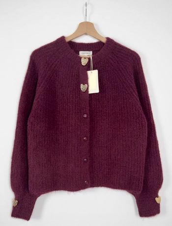 Gilet rouge fonce