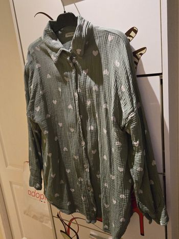 Chemise kaki à cœurs TU Estee Brown
