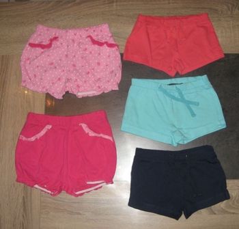 Short fille 24 mois en coton