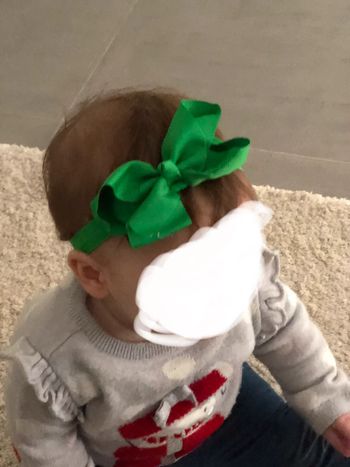 Bandeau cheveux vert