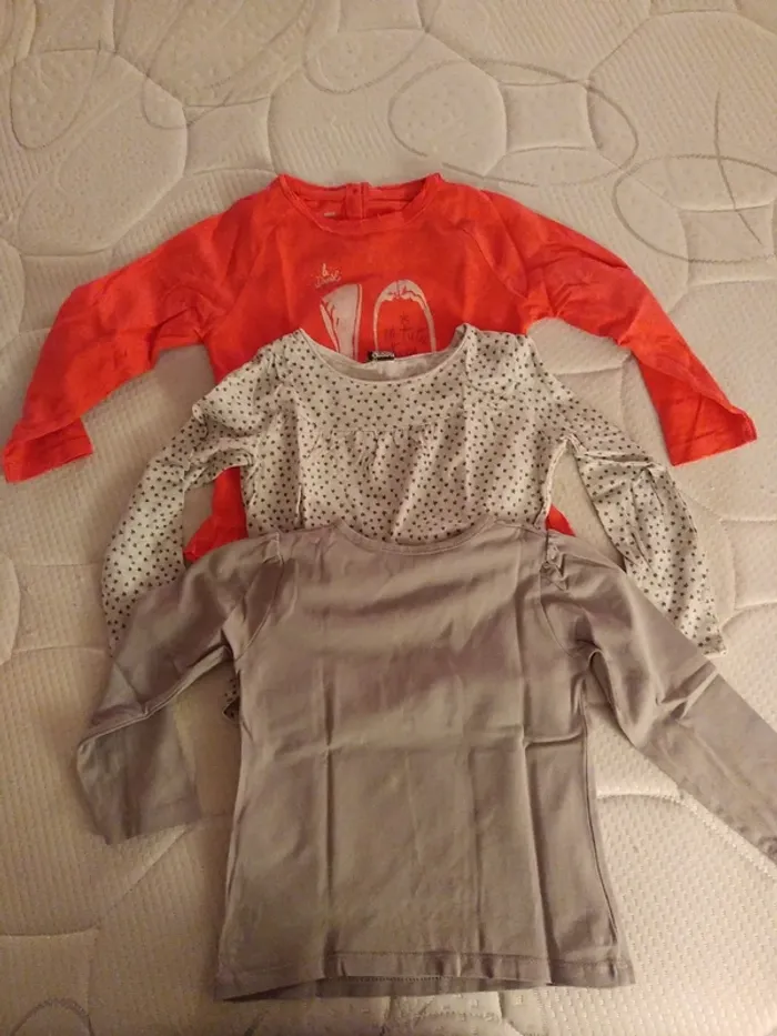 Lot de 3 Tee Shirt Filles Manches longues - photo numéro 5