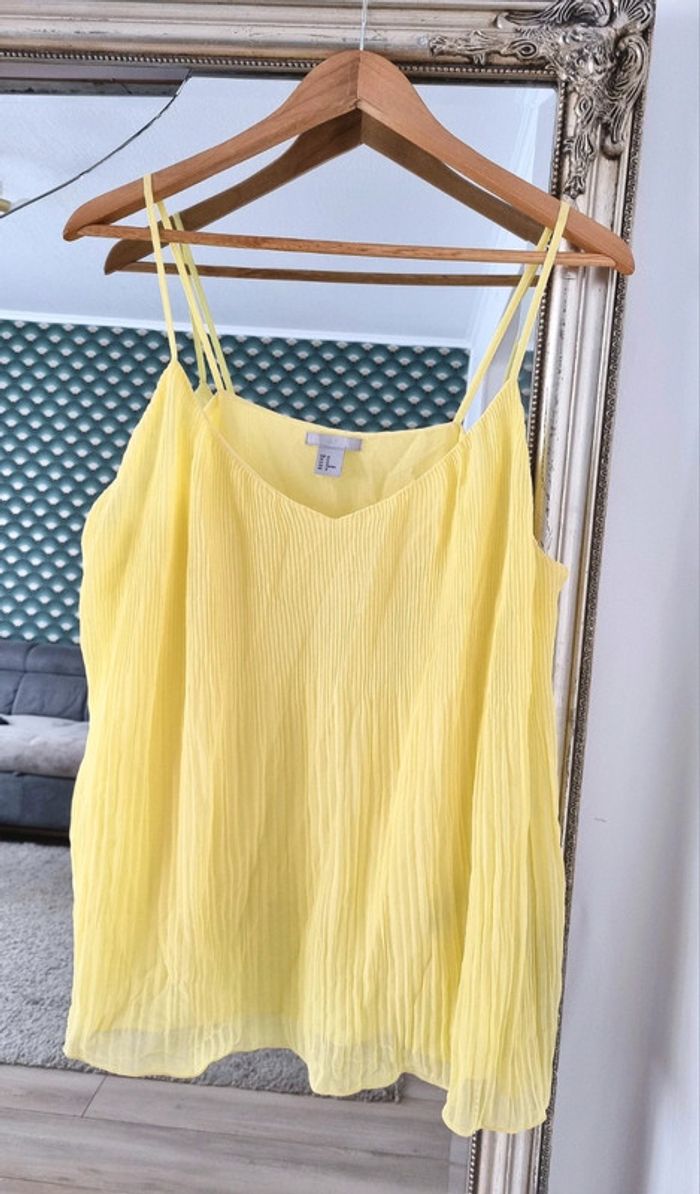 Débardeur jaune H&M femme