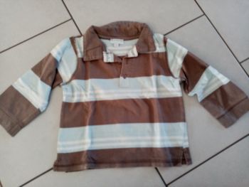 Polos rayé manches longues