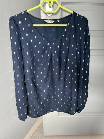 Blouse Naf Naf Marine lurex T. 38