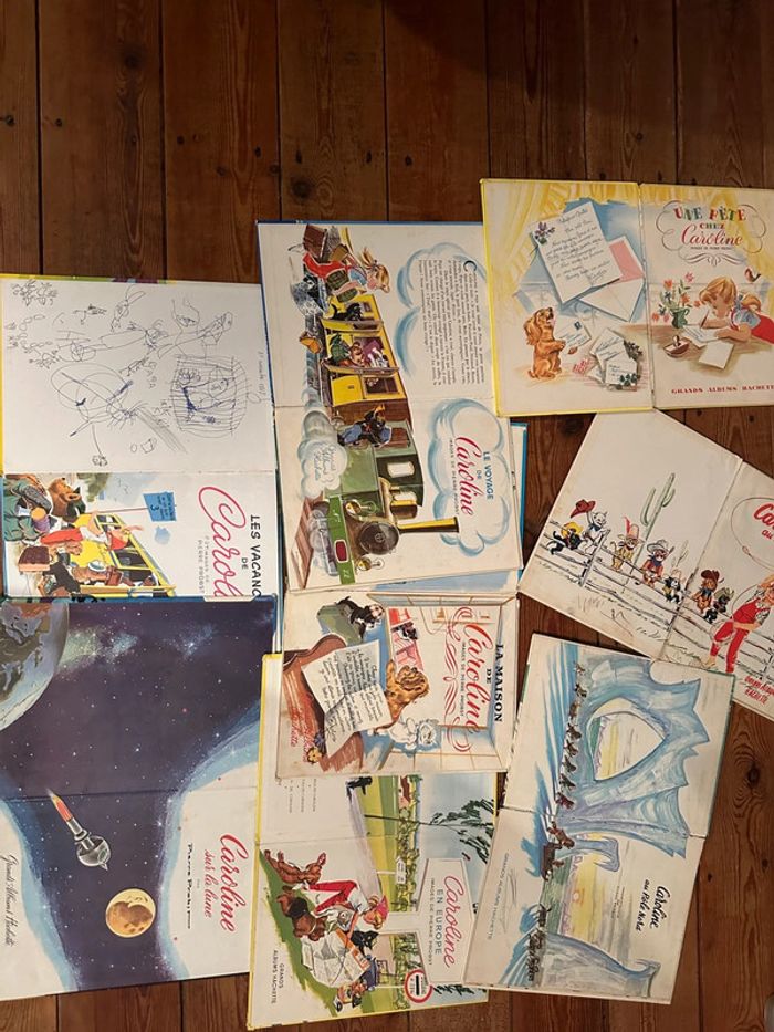 Lot de 8 livres Caroline Grands albums Hachette anciens état satisfaisant Probst - photo numéro 5