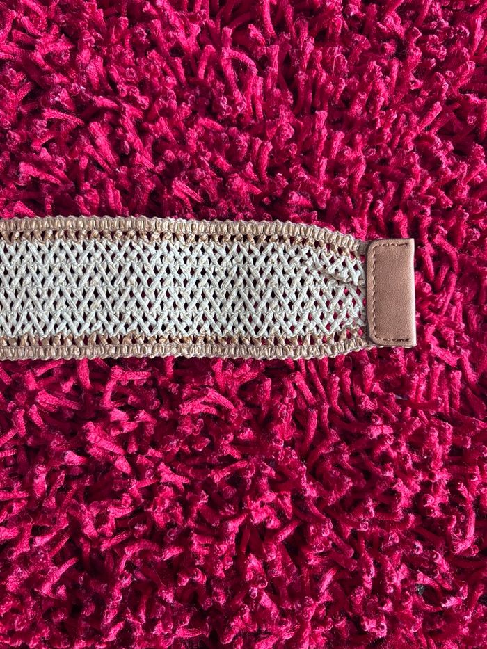 Ceinture tressée avec boucle en bois – 91 cm - Cache Cache - photo numéro 3