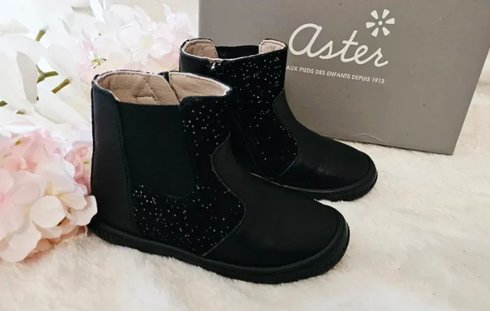 Bottes Bottines cuir Zip Aster T25