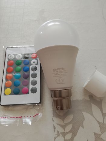 Ampoule culot muticouleur