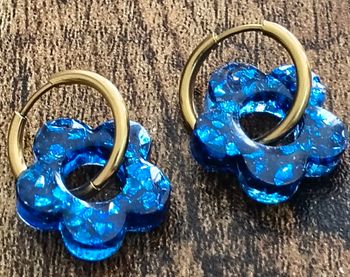 Boucles d'oreilles faites mains