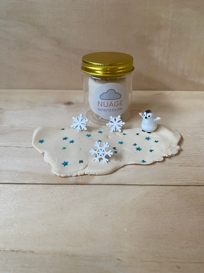 Kit sensoriel inspiration Montessori pâte à modeler arctique - photo numéro 4