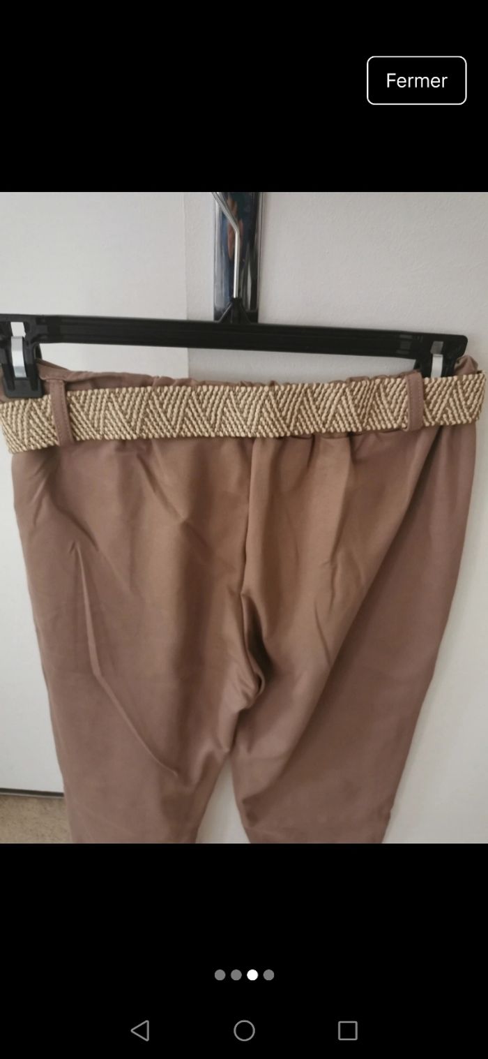 Pantalon chino taupe - photo numéro 3