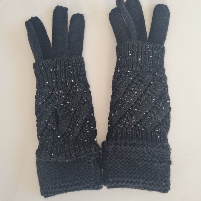 Gants mitaines noirs gemo
