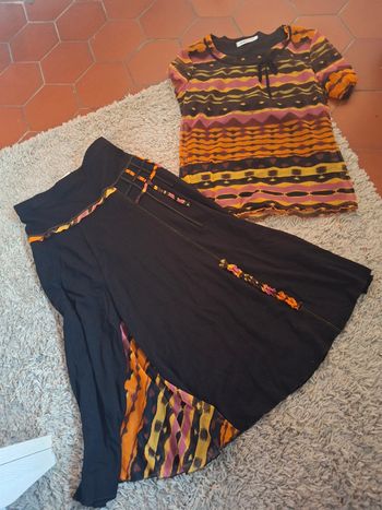 Ensemble femme taille 1 soit 36 / s jupe et haut Christine laure