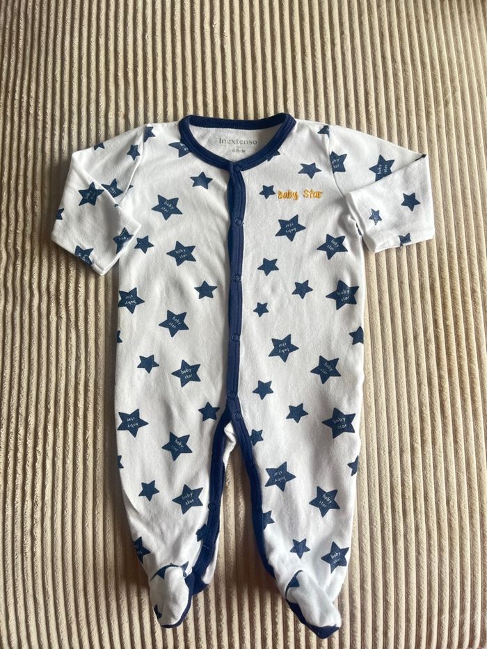 Lot de 5  pyjamas garçon 6 mois Inextenso - une pièce avec pieds couverts - photo numéro 4