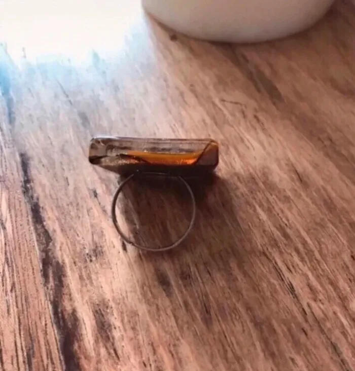 Bague carrée style ethnique - photo numéro 2