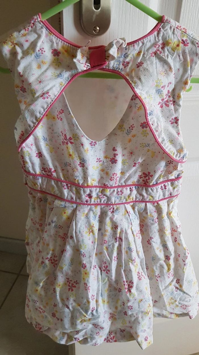 Robe blanche à fleurs Sergent Major - photo numéro 2