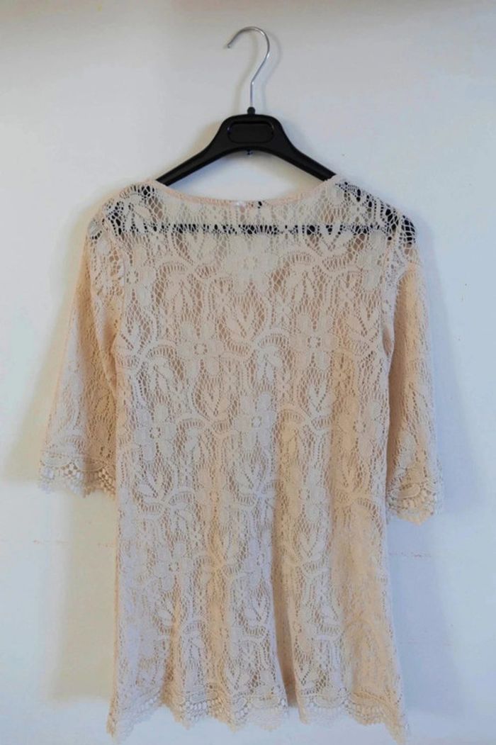 C49 robe maille beige S - photo numéro 2