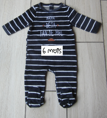 Grenouillere "Papa déja fan de moi"