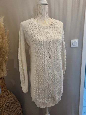 Robe pull mango creme