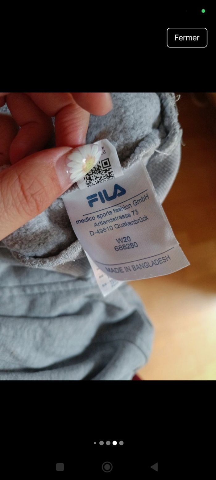 Sweat à capuche Fila - photo numéro 6