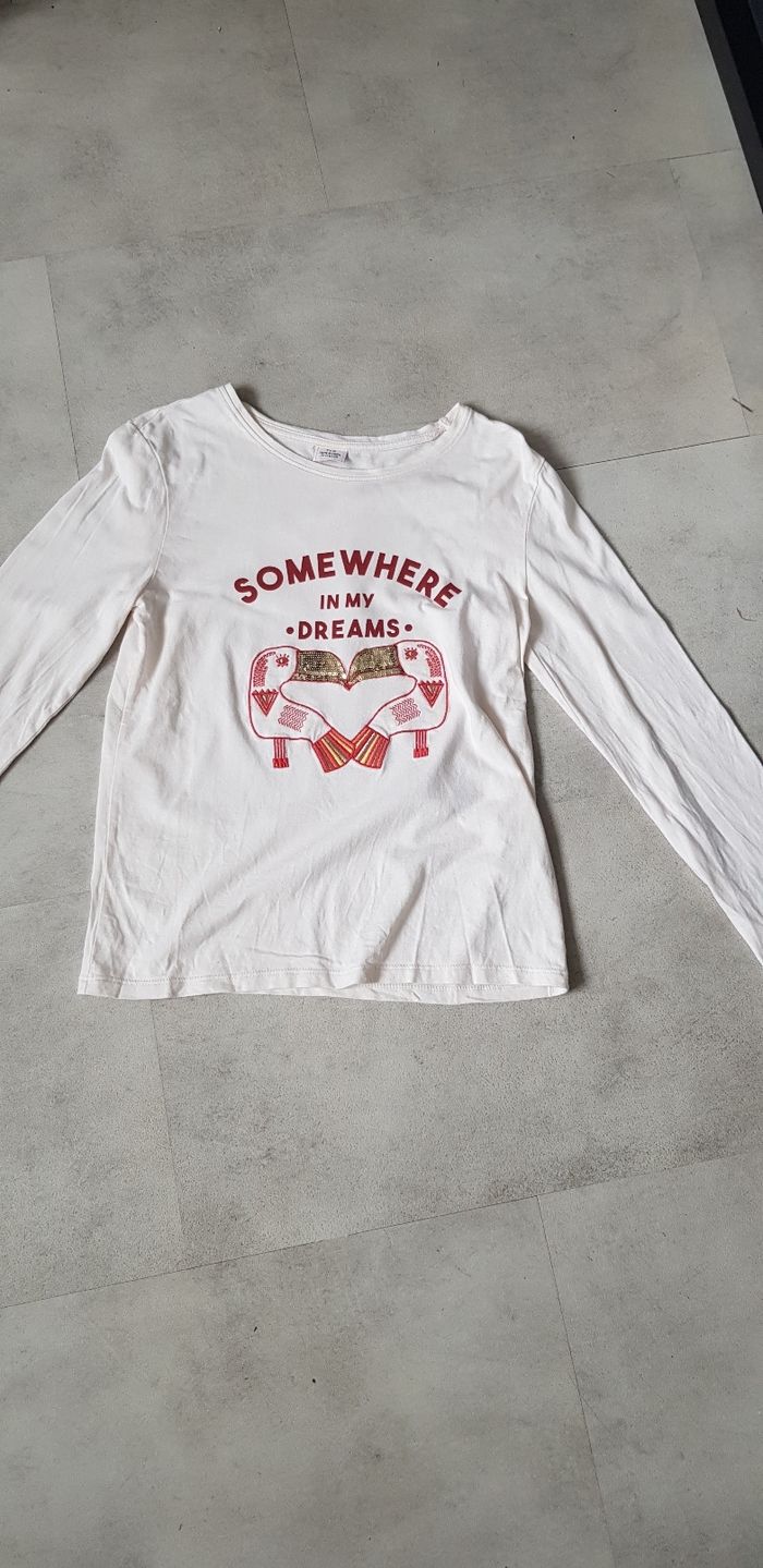 Lot 2 tee-shirts tape à l'oeil 14 ans - photo numéro 3