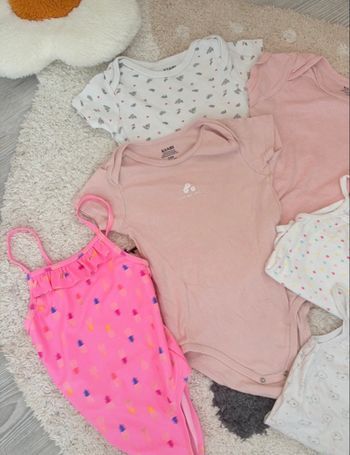 Lot bodys manches courtes fille 24 mois