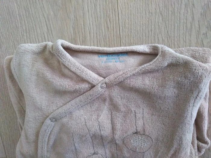 Pyjama bébé  taupe velours Boules de noël Vertbaudet 3 mois - photo numéro 2