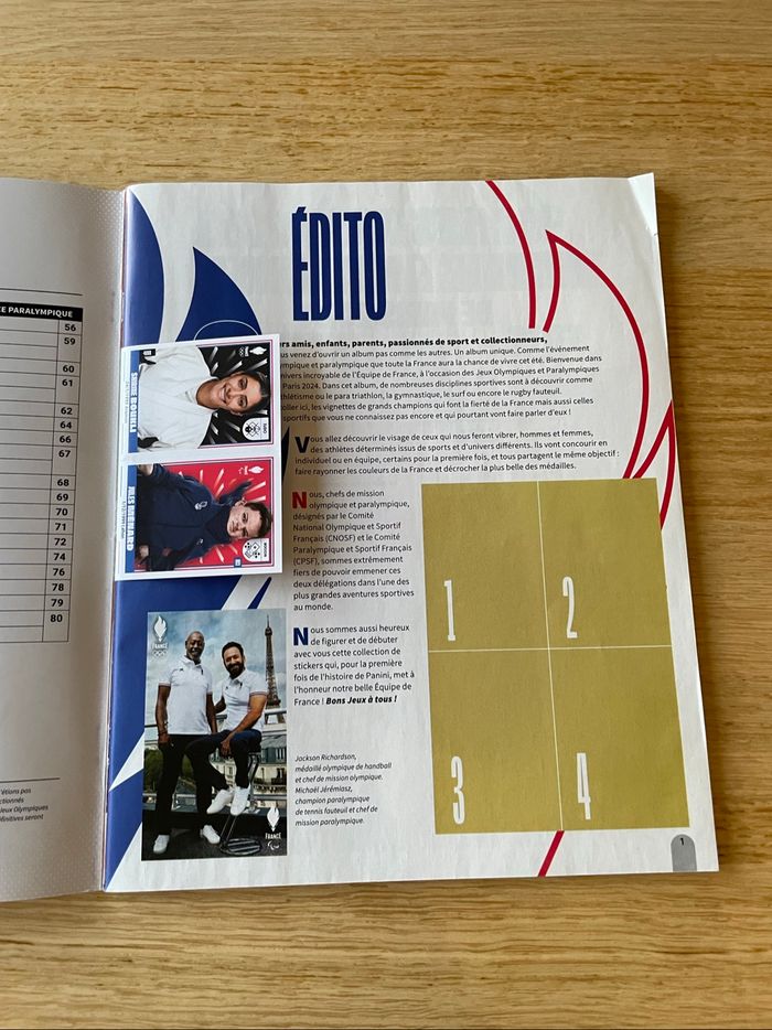 Album PANINI Équipe de France Olympique et Paralympique 2024 - photo numéro 3