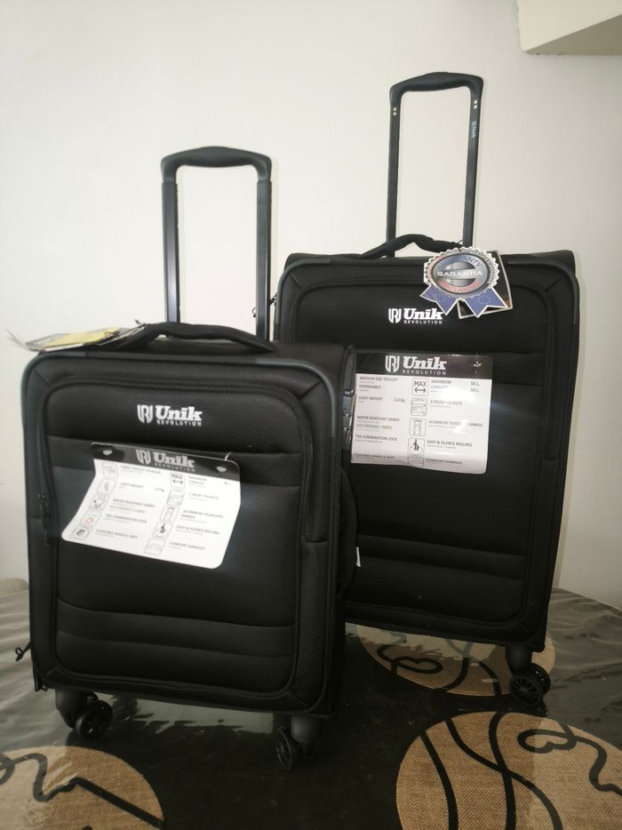 Lot de 2 valises tissu ultra légères - photo numéro 1
