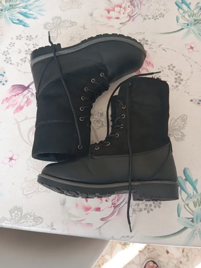 Bottine montante noir taille 8 - photo numéro 3