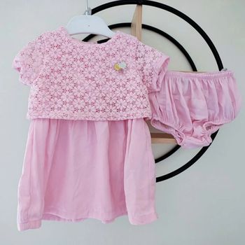 9 mois ensemble été sergent major robe et bloomer