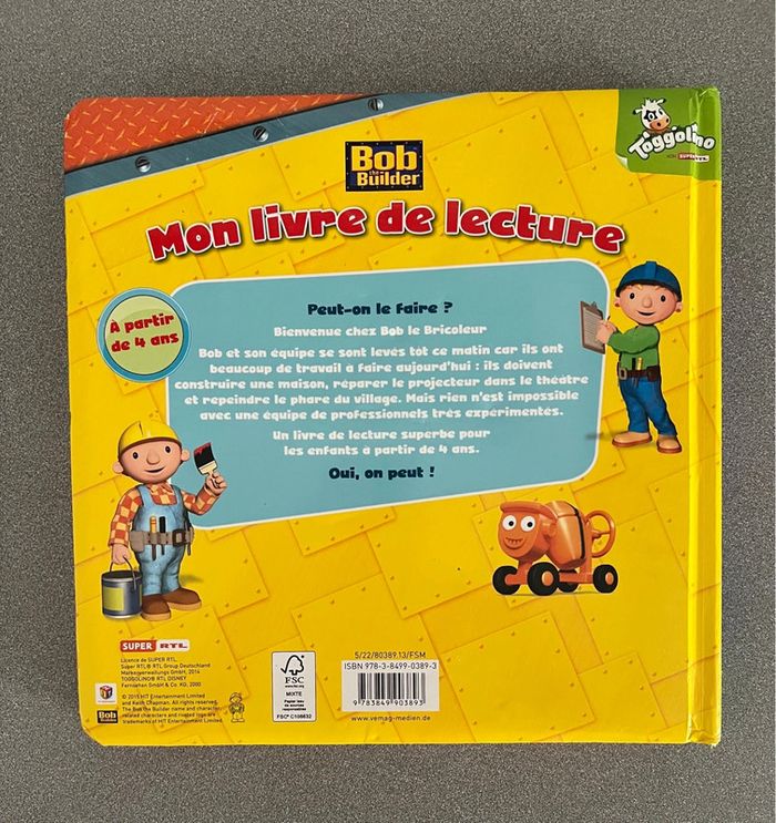 Mon livre de lecture Bob le bricoleur - photo numéro 2