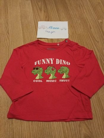 Tshirt dinosaure 18 mois orchestra